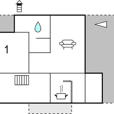 One-Bedroom Apartment In Makarska 公寓 *